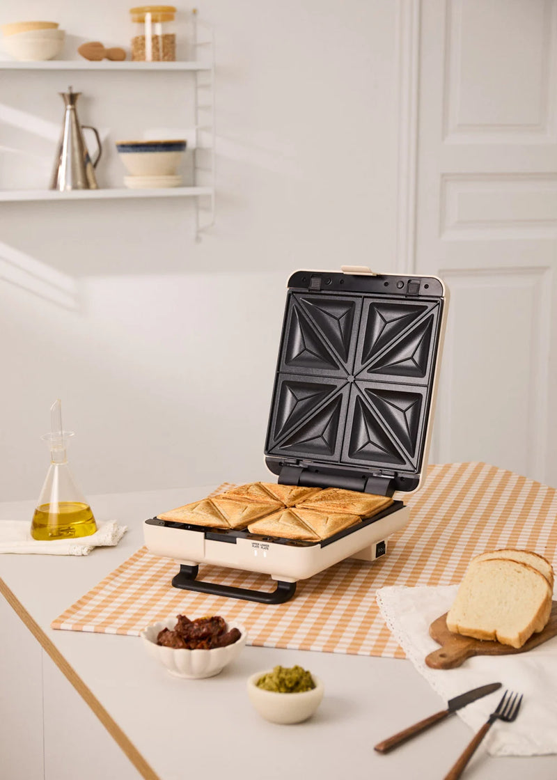 CREATE STONE STUDIO - Sandwichera grill y gofrera de placas intercambiables