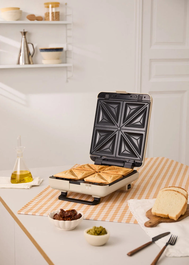 CREATE STONE STUDIO - Sandwichera grill y gofrera de placas intercambiables