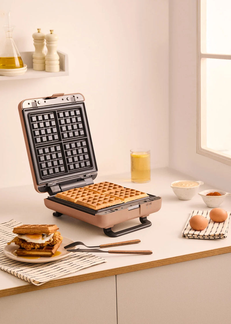 CREATE STONE STUDIO - Sandwichera grill y gofrera de placas intercambiables