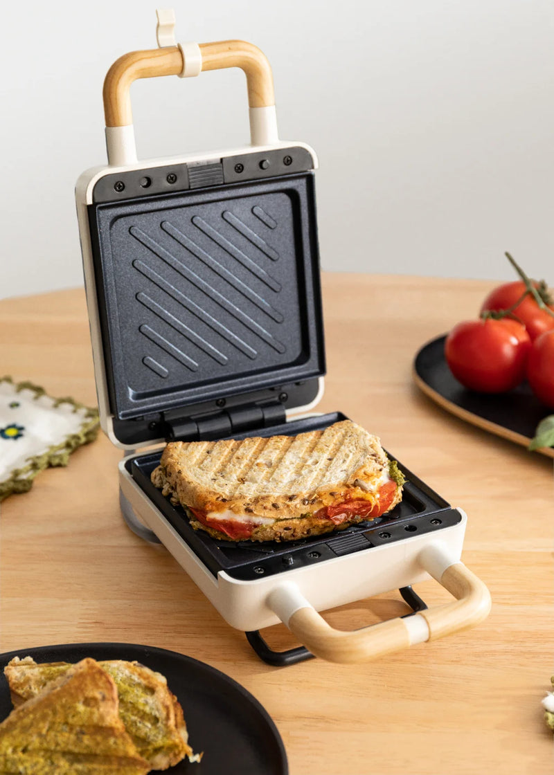 CREATE STONE STUDIO - Sandwichera grill y gofrera de placas intercambiables