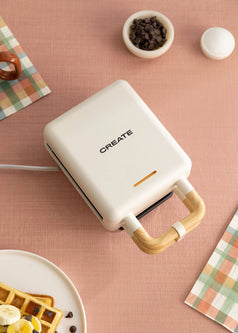 CREATE STONE STUDIO - Sandwichera grill y gofrera de placas intercambiables